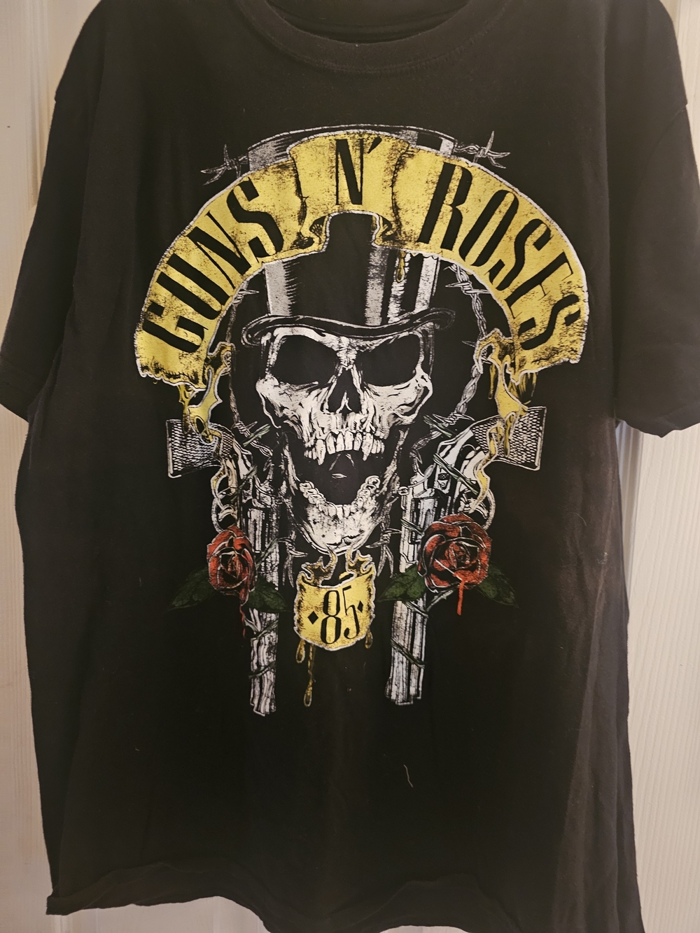 Guns And Rises Black Graphic Tee -Band Shirt